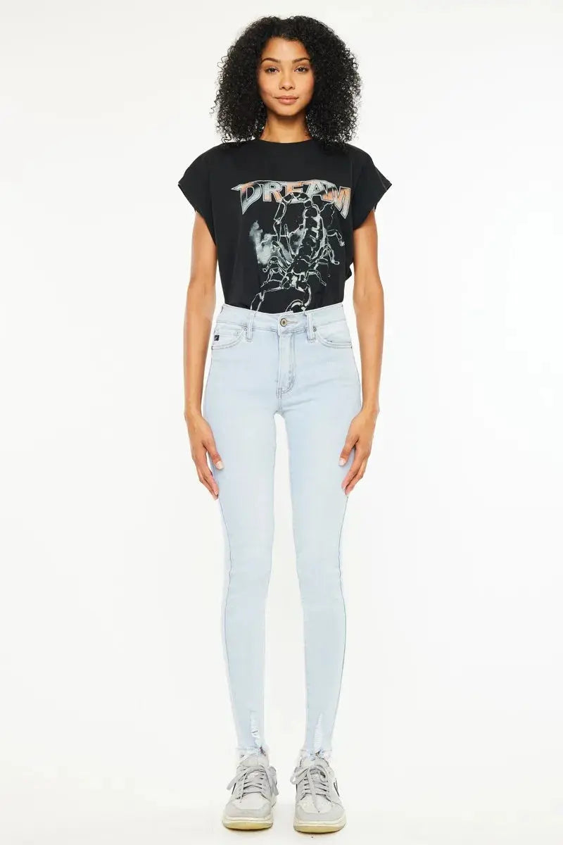 Women's Skinny Jeans Skinny Jeans - High Rise - Light Wash Denim