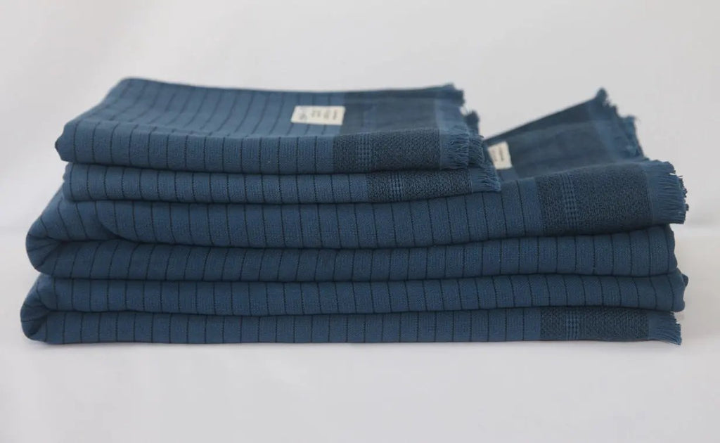 Turkish Terry Towel Set Softness - Del Mar Navy