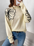 Sweaters Trendsi Cozy Sweater Women's Dropped Shoulder Acrylic Knit Top - Relaxed Fit