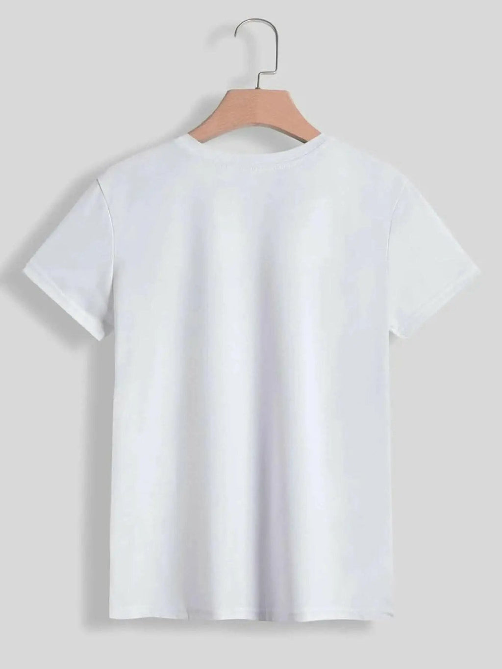 T-Shirts Trendsi Graphic - Charming rabbit print tee for women