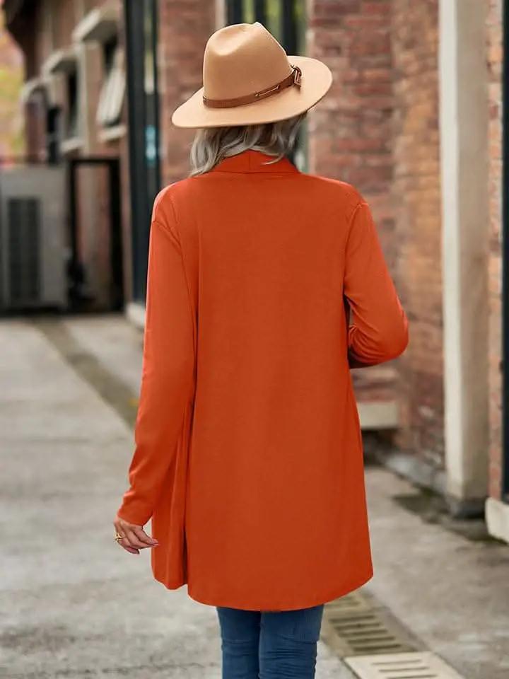 Trendsi Long Sleeve Cardigan Opaque Black