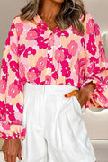 Women's Long Sleeve Blouse Blouse - Long Sleeve Button-Up - Chic Style