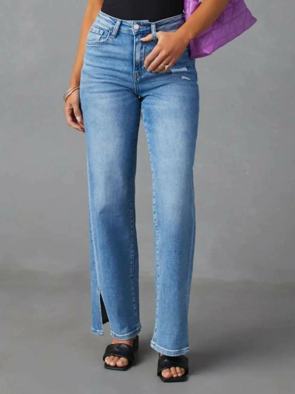 Pants Trendsi Jeans & Denim Chic slit jeans with pockets
