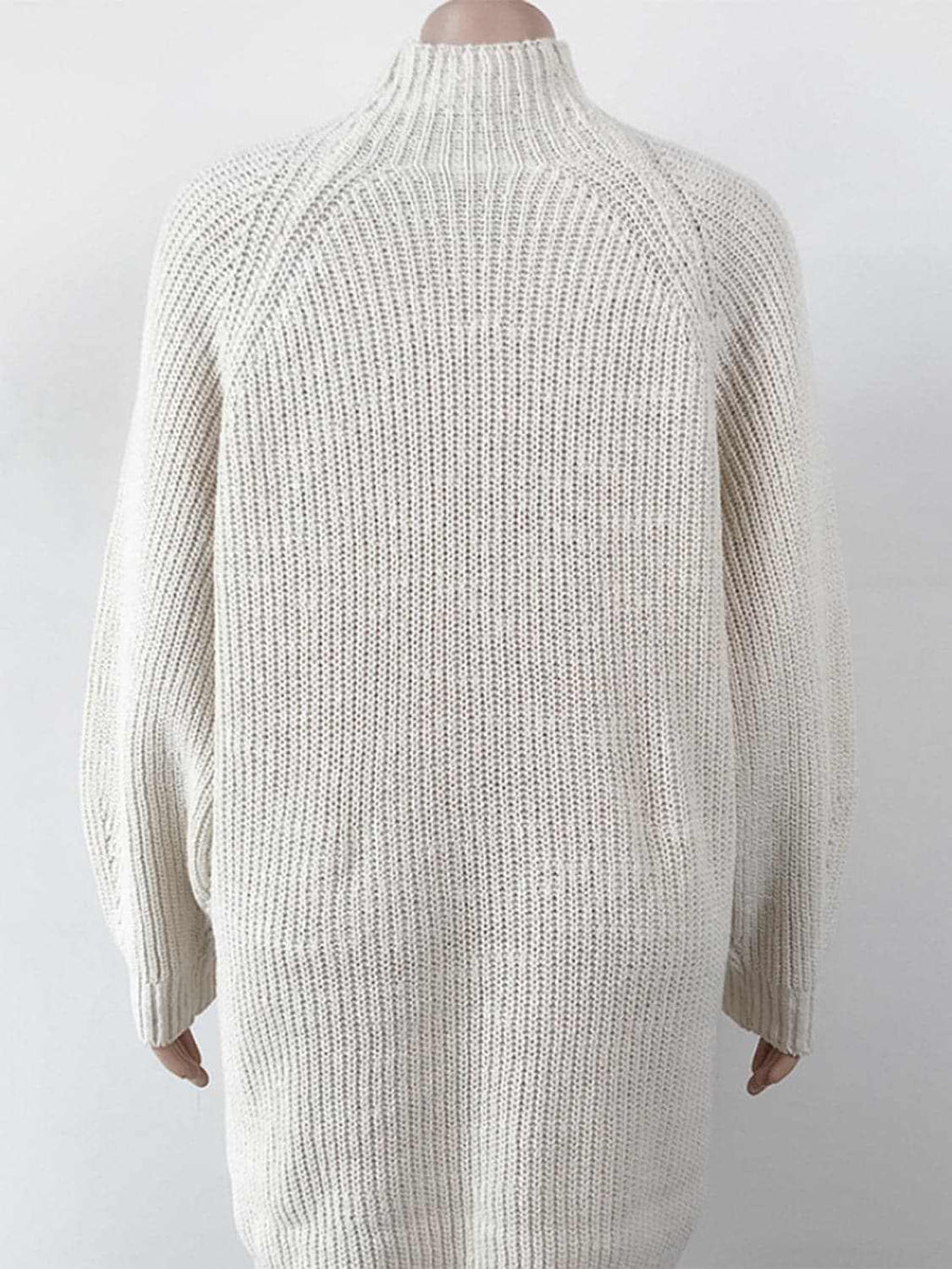 Trendsi Sweater Dress Mock Neck Midi — Cozy Knit for Fall