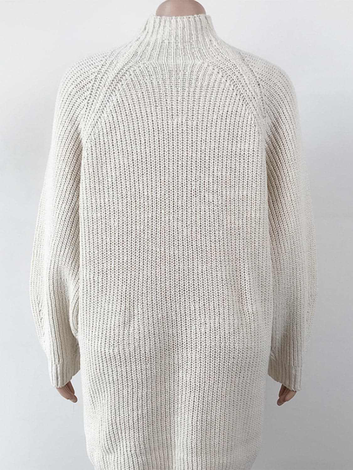 Trendsi Sweater Dress Mock Neck Midi — Cozy Knit for Fall
