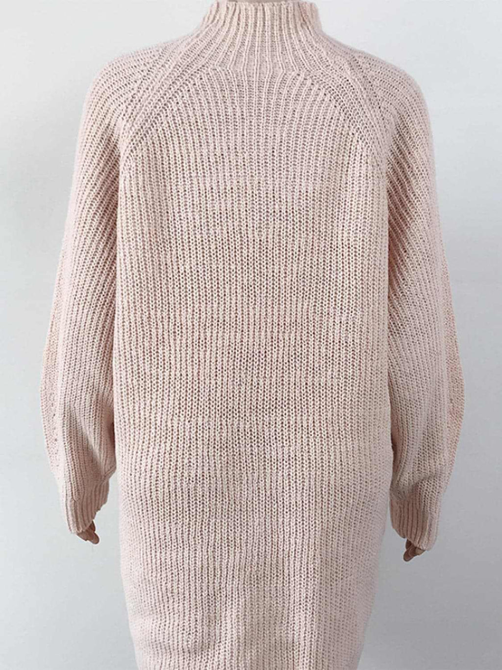Trendsi Sweater Dress Mock Neck Midi — Cozy Knit for Fall
