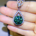 T-Shirts Trendsi Necklaces - Dazzling moissanite teardrop necklace