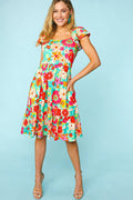 Dresses Trendsi Floral Dress Women's Casual Summer Mini Dress Cute & Flattering
