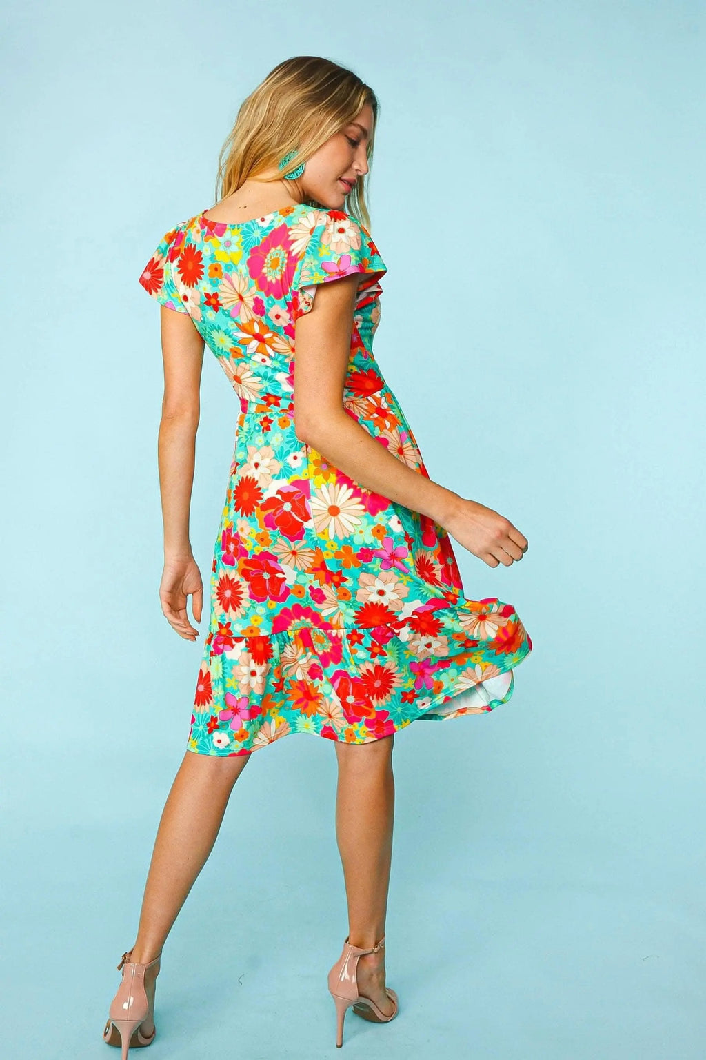 Dresses Trendsi Floral Dress Women's Casual Summer Mini Dress Cute & Flattering