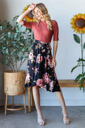 Floral Wrap Skirt with Ruffle Hem | Trendsi