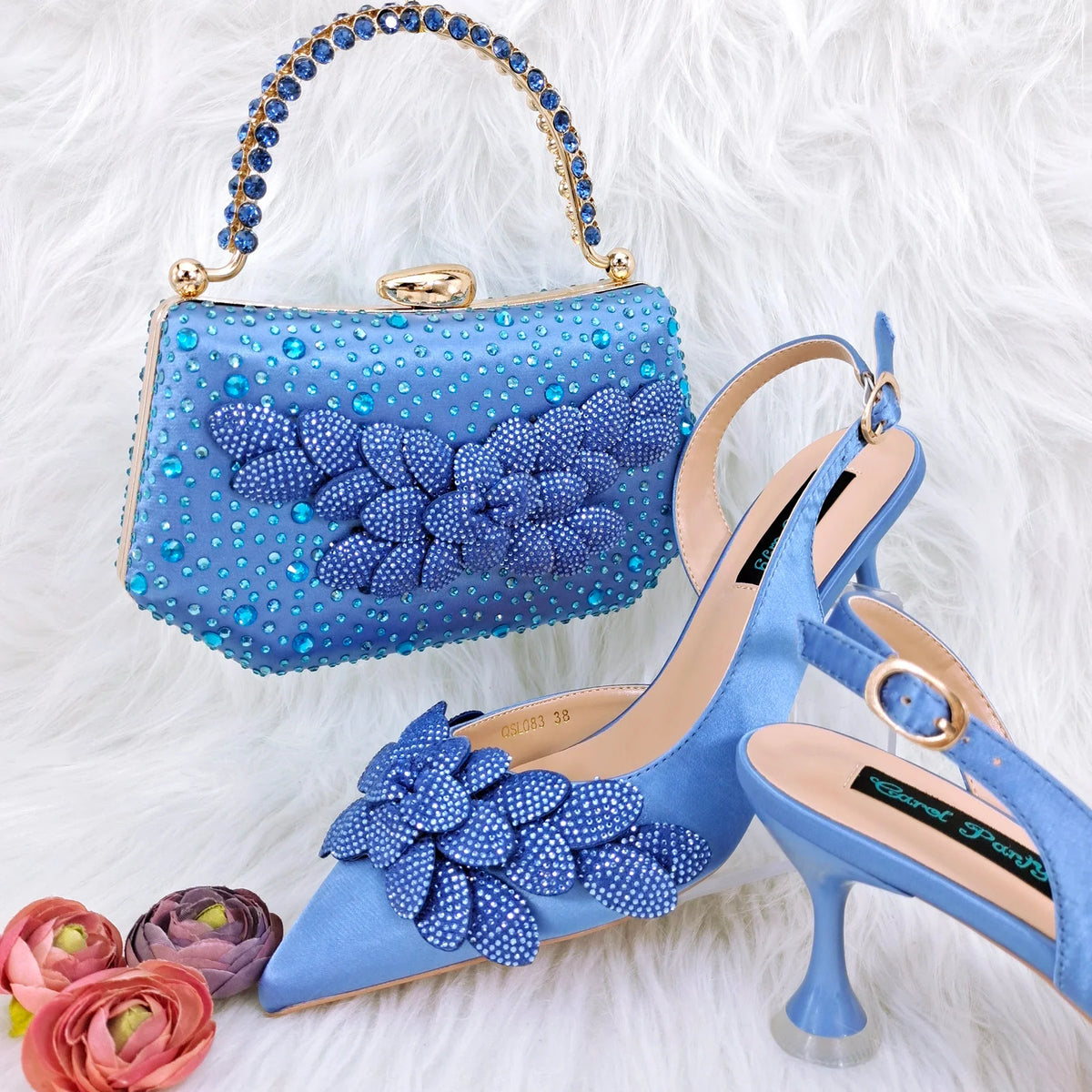 Latest Ladies Bag and Shoes Set EDN106