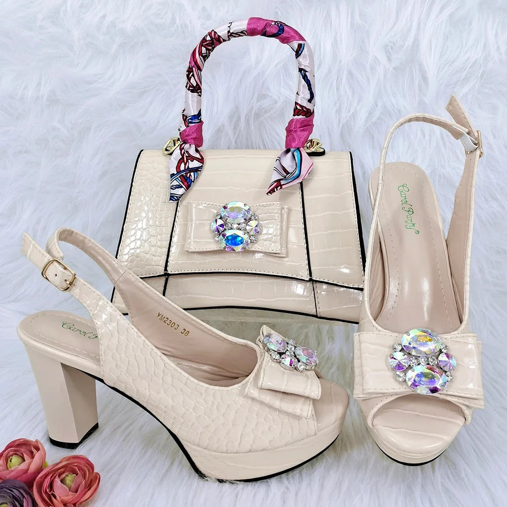 Italian Shoe and Bag Set New HFG1-23