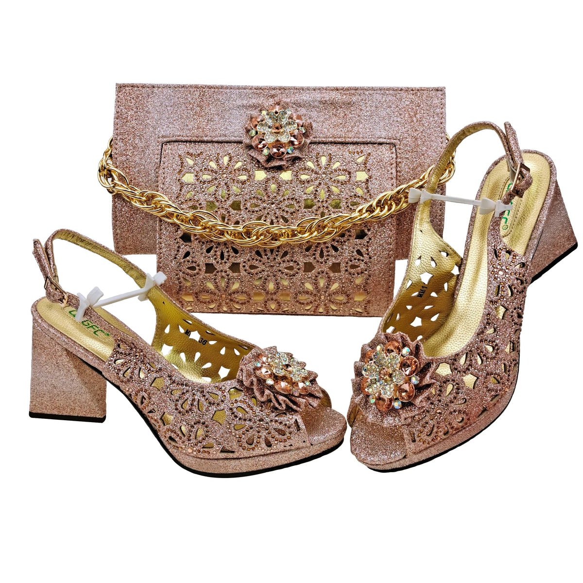 Italian Shoes And Bag Sets For Evening Party EDV-25