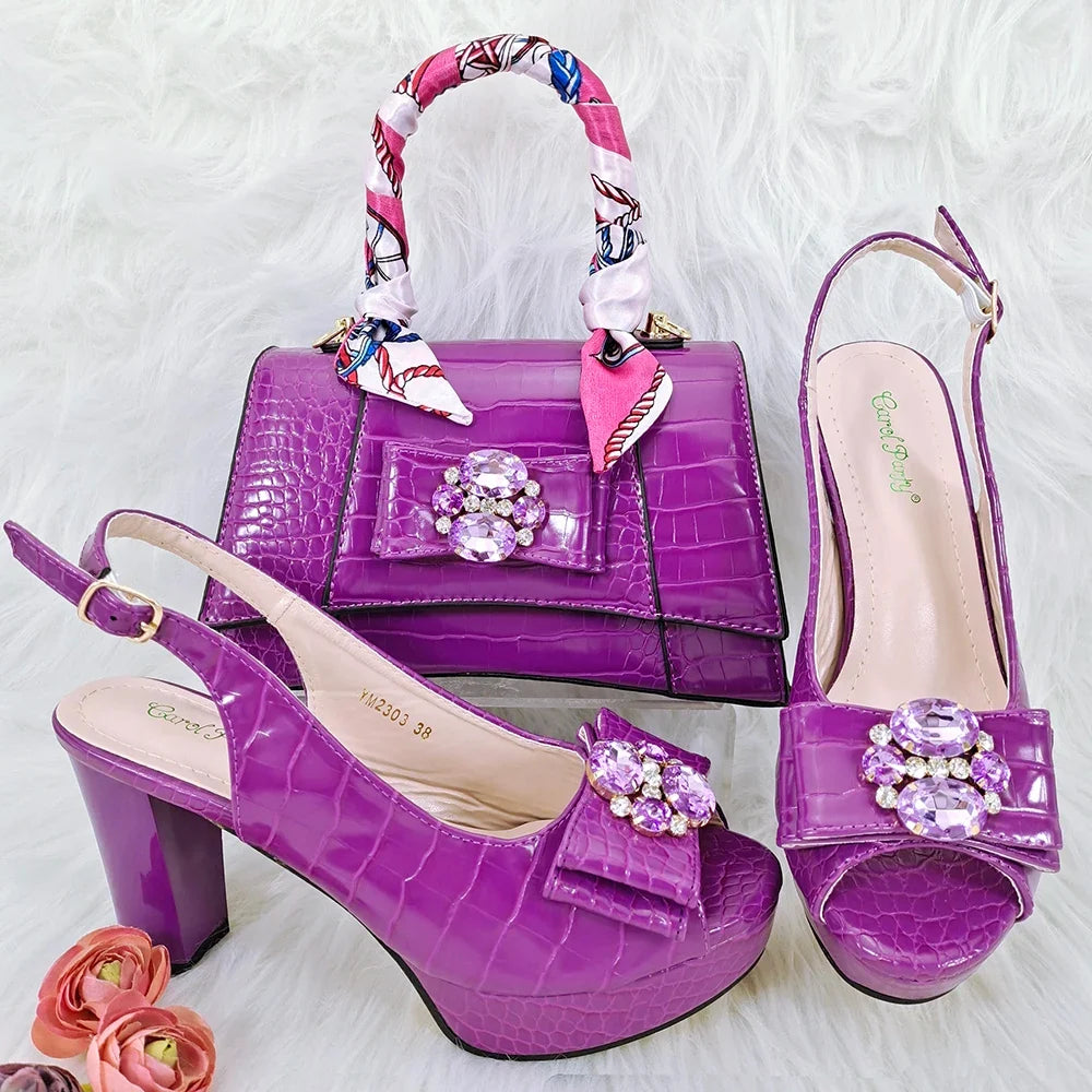 Italian Shoe and Bag Set New HFG1-23