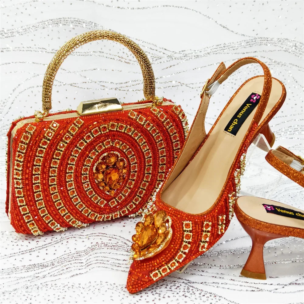 Charming Shoes And Bag Matching Set HVC1-2