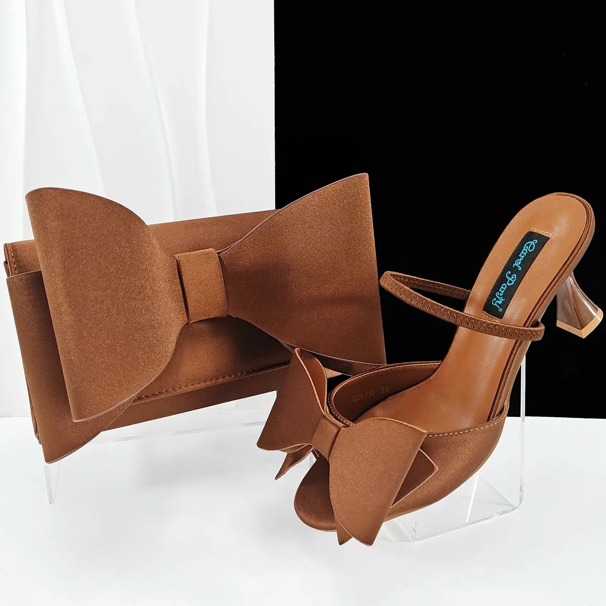 Lastest Italian Style Ladies Shoes with Matching Bag Set HVB1-1