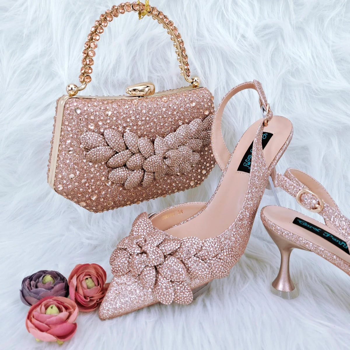 Latest Ladies Bag and Shoes Set EDN106