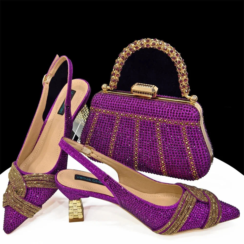 Lastest Italian Style Shoes with Matching Bag Set ED1290