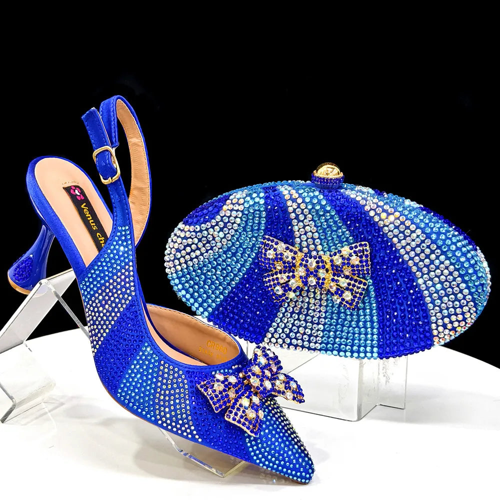 Italian Shoes And Bag Sets For Evening Party Ho1-1