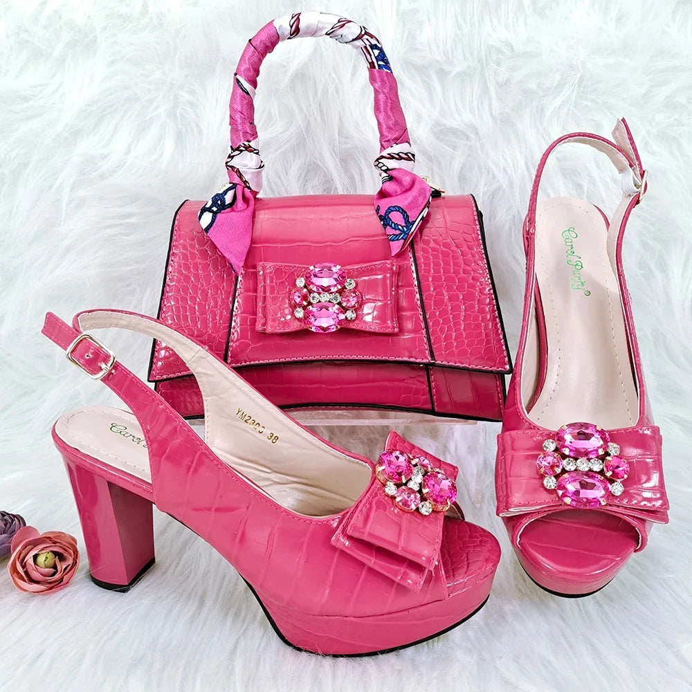 Italian Shoe and Bag Set New HFG1-23