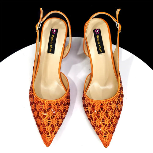 Elegant Italian Design Women's Shoes and Bag Set EDS45