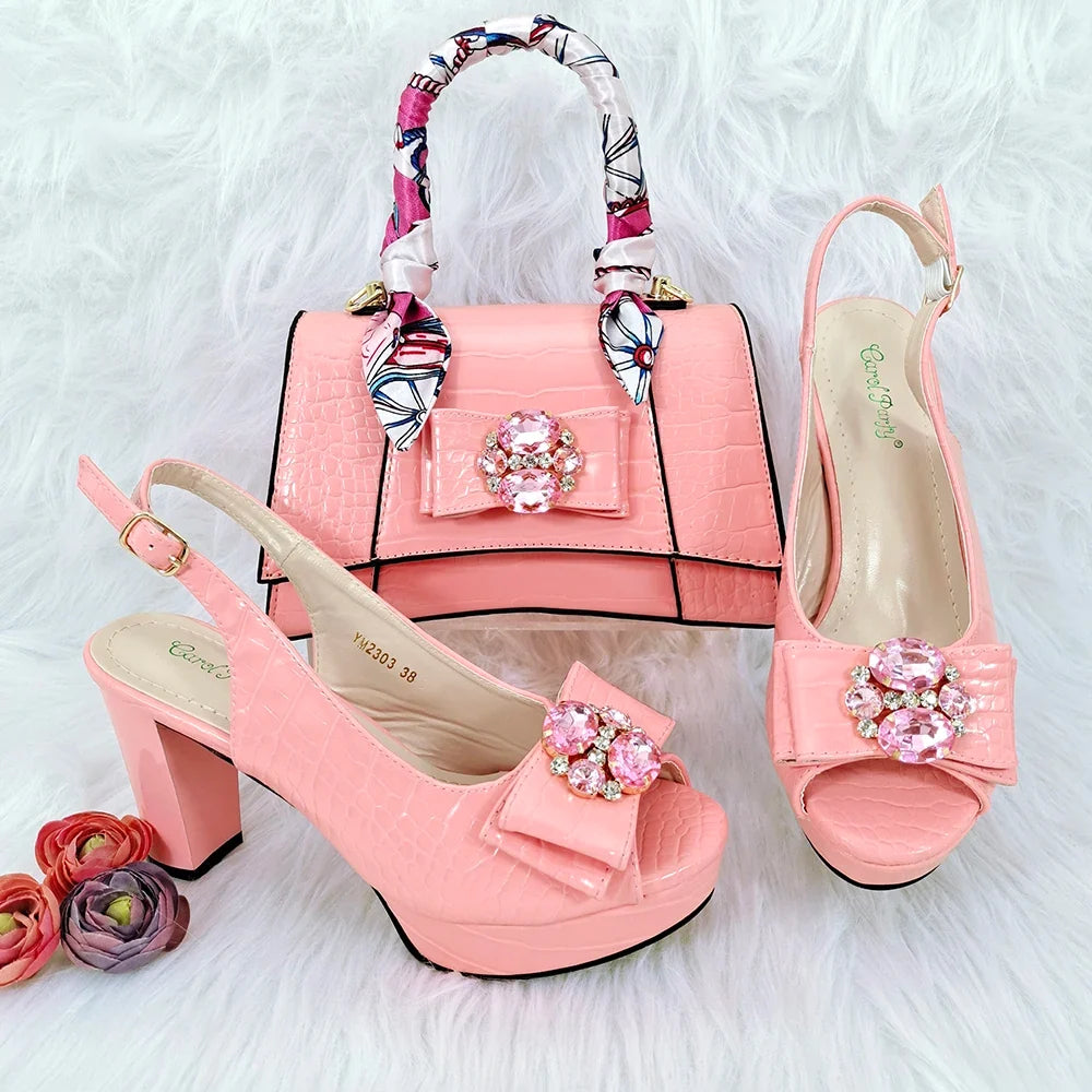 Italian Shoe and Bag Set New HFG1-23