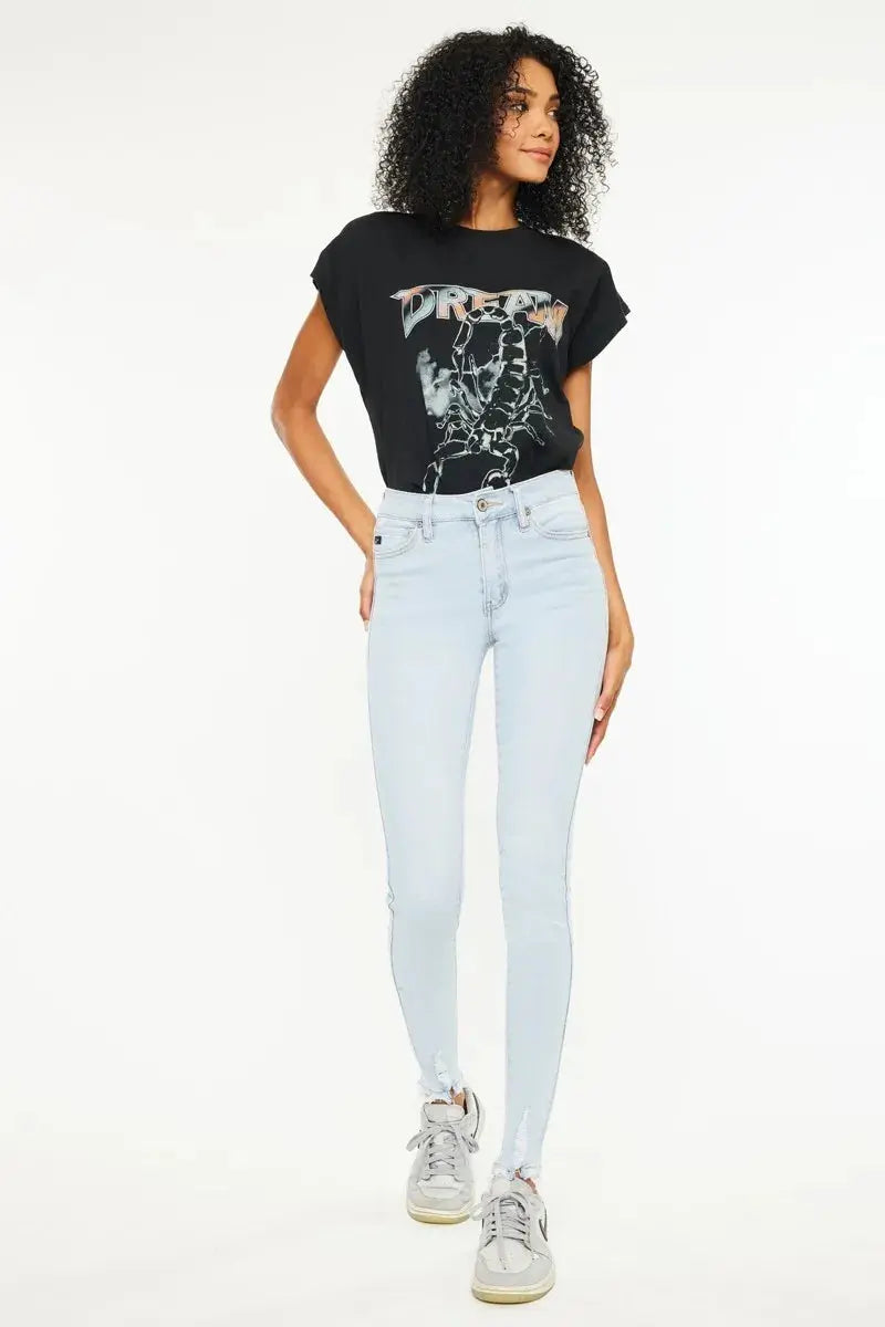 Women's Skinny Jeans Skinny Jeans - High Rise - Light Wash Denim