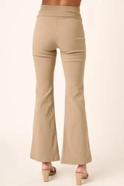 Trendsi Flare Pants Women's High Waist Casual Wide Leg Trousers Comfy