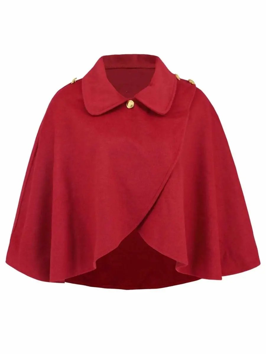 Hats Trendsi Collared Crop Cape Women's Fashion Top - Stylish & Trendy