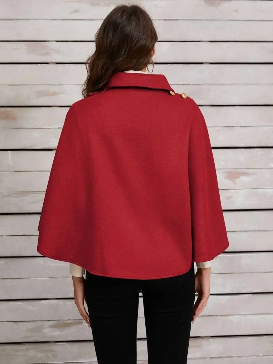 Hats Trendsi Collared Crop Cape Women's Fashion Top - Stylish & Trendy