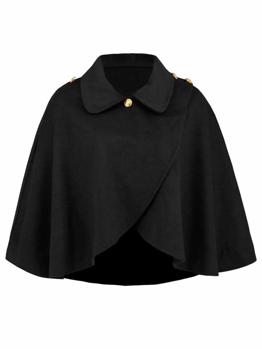 Hats Trendsi Collared Crop Cape Women's Fashion Top - Stylish & Trendy
