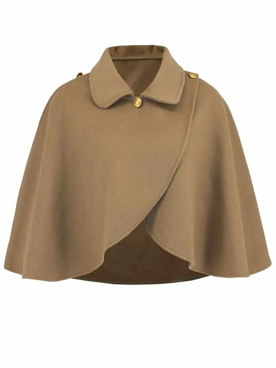 Hats Trendsi Collared Crop Cape Women's Fashion Top - Stylish & Trendy