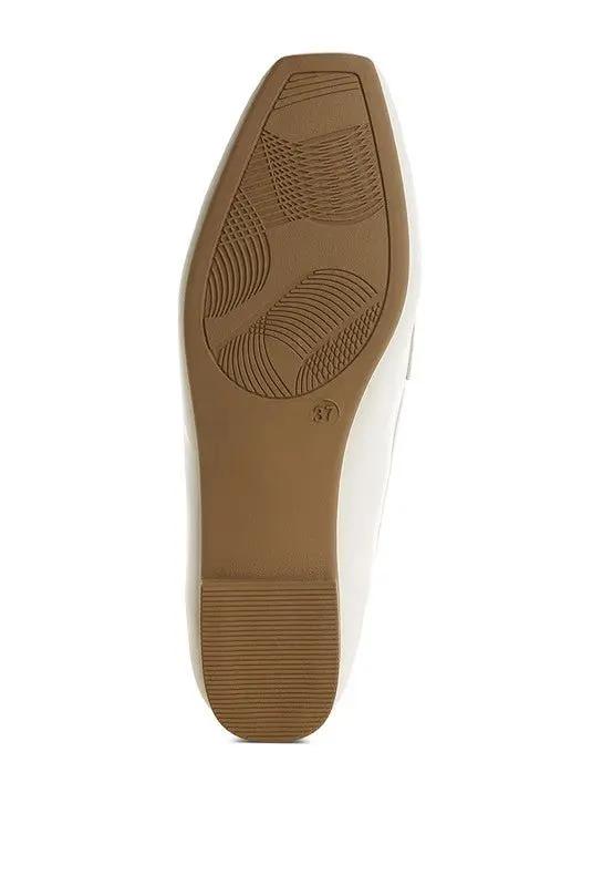 Shoes Rag Company Dorlina Studded Faux Leather Loafers - Stylish Comfort Footwear