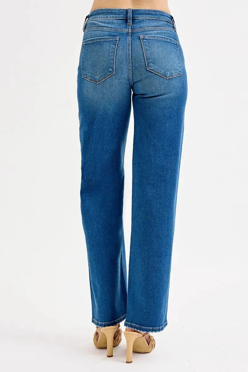 Women's Plus Size Jeans Boyfriend Jeans - Mid Waist Distressed - Women's Plus Size