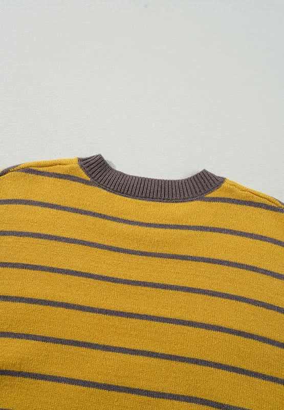 Sweaters Trendsi Flower Stripe Sweater Women's Fall Fashion Top Versatile Layering