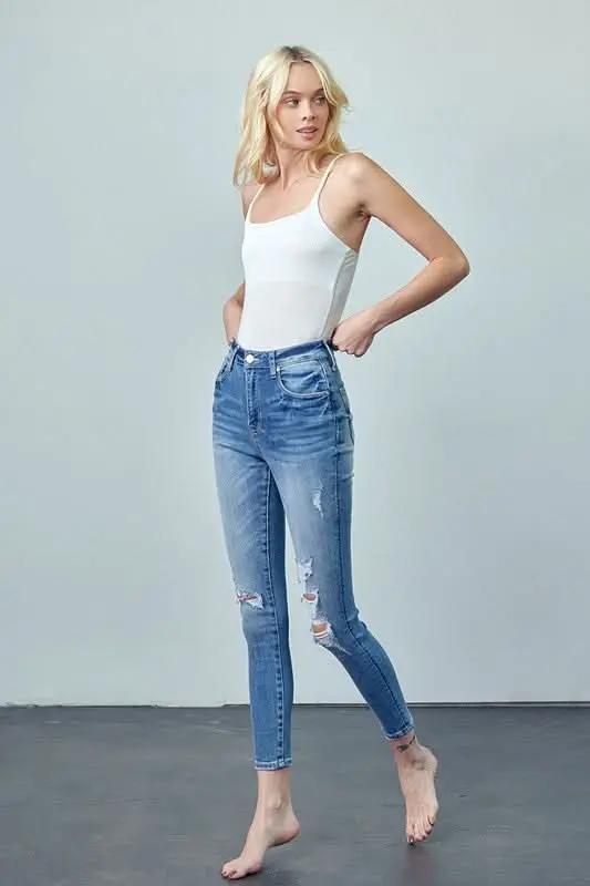 Women's Ankle Skinny Jeans Jeans - High Rise Slimming & Comfy - Ankle Skinny
