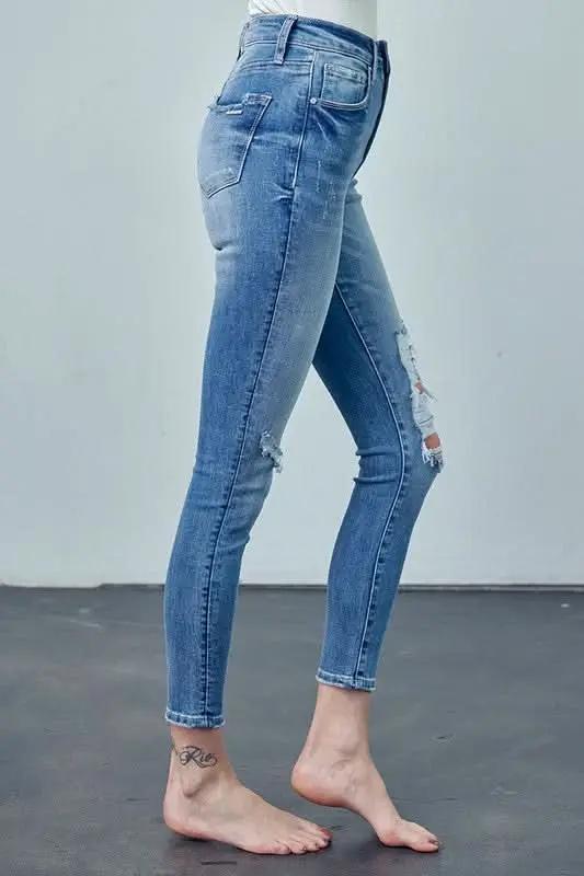 Women's Ankle Skinny Jeans Jeans - High Rise Slimming & Comfy - Ankle Skinny