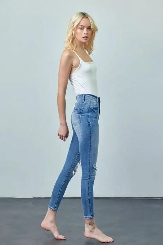 Women's Ankle Skinny Jeans Jeans - High Rise Slimming & Comfy - Ankle Skinny