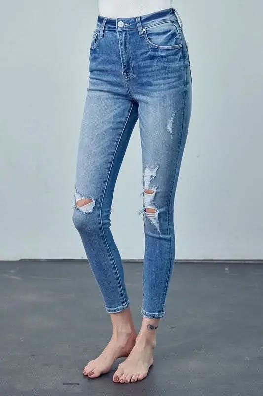 Women's Ankle Skinny Jeans Jeans - High Rise Slimming & Comfy - Ankle Skinny