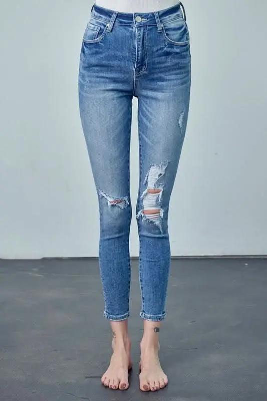 Women's Ankle Skinny Jeans Jeans - High Rise Slimming & Comfy - Ankle Skinny