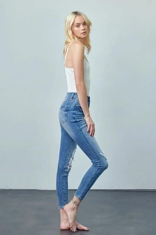 Women's Ankle Skinny Jeans Jeans - High Rise Slimming & Comfy - Ankle Skinny