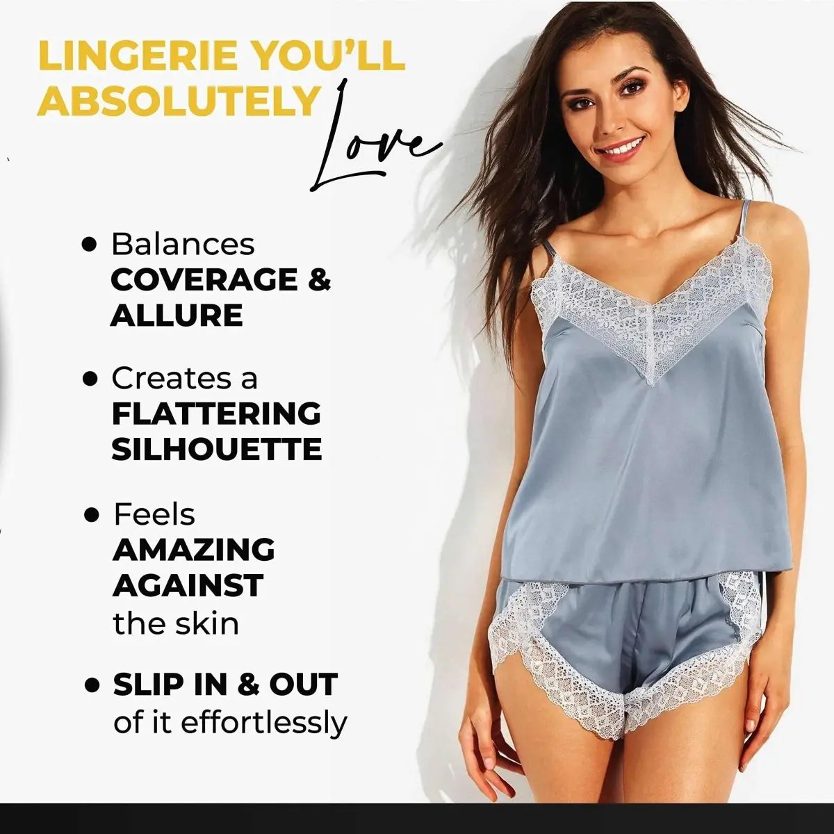 Women's Silk Babydoll Cami | Love Salve Sleeveless
