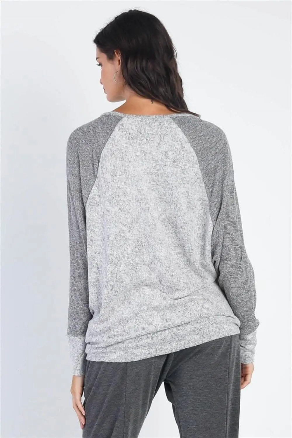 Pants Love Salve Burgundy Top Women's Casual Long Sleeve Tee Soft, Versatile