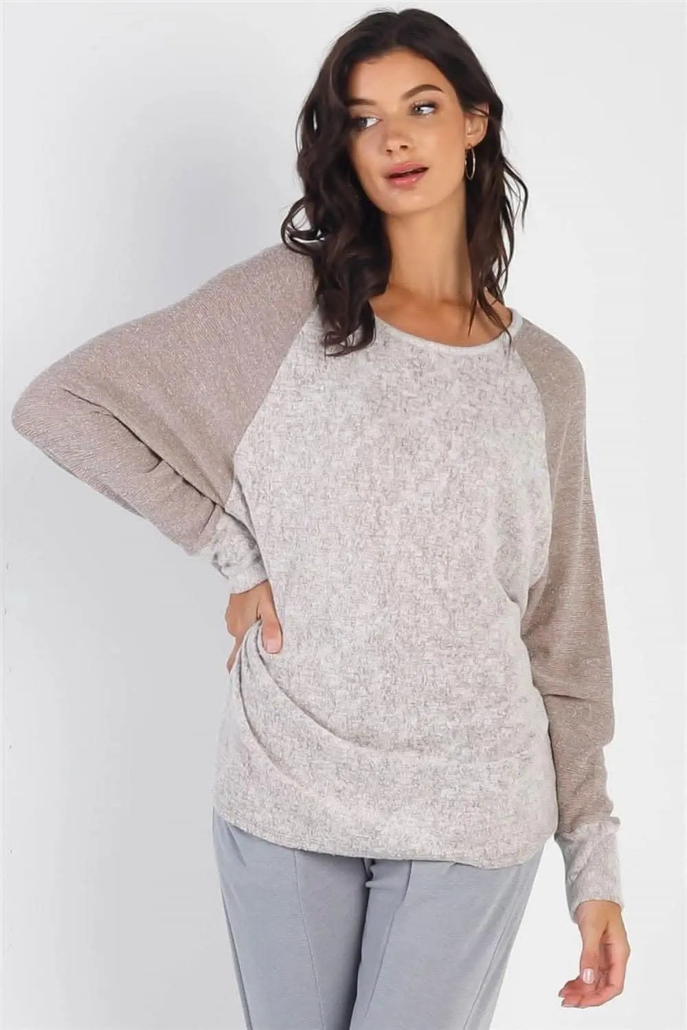 Pants Love Salve Burgundy Top Women's Casual Long Sleeve Tee Soft, Versatile