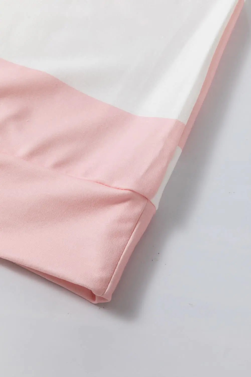 Women's Casual Tops Top - Light Pink Drop Shoulder - Relaxed Fit