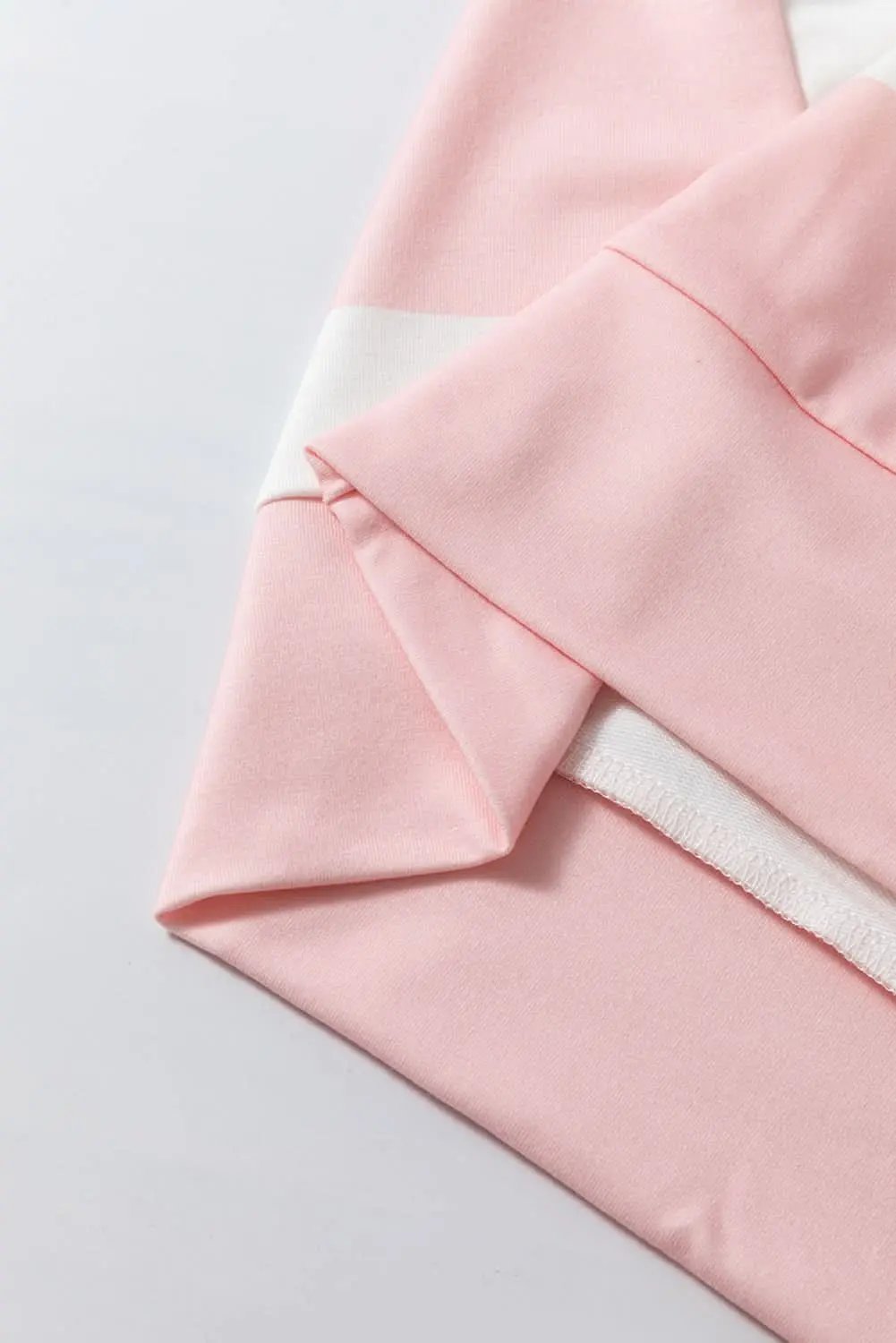 Women's Casual Tops Top - Light Pink Drop Shoulder - Relaxed Fit