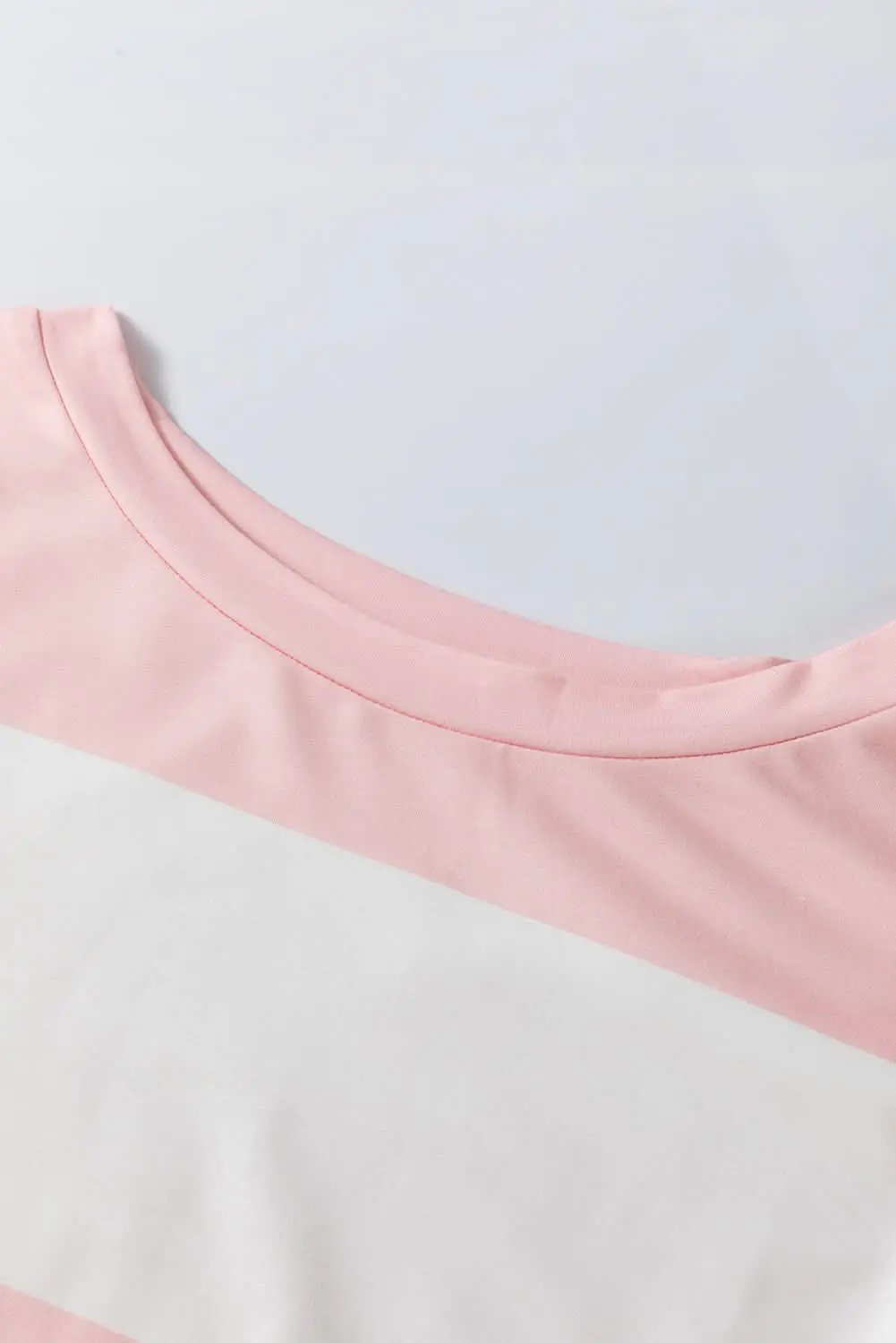 Women's Casual Tops Top - Light Pink Drop Shoulder - Relaxed Fit