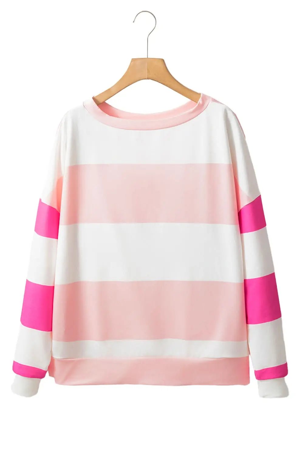 Women's Casual Tops Top - Light Pink Drop Shoulder - Relaxed Fit