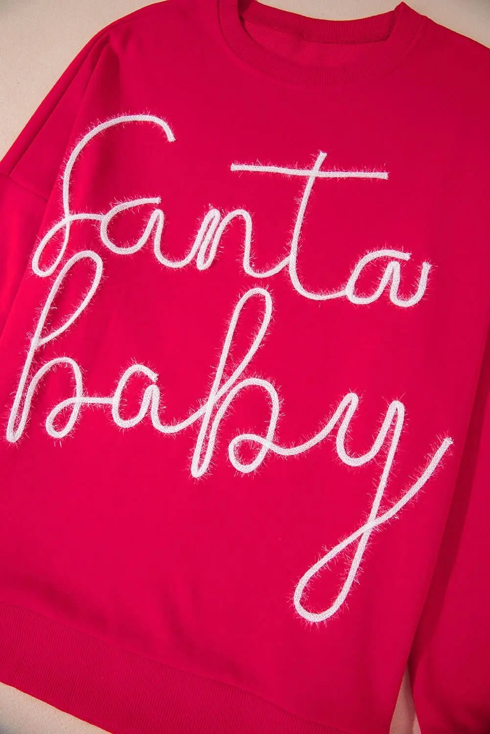 Accessories Love Salve Cozy red Santa baby sweatshirt