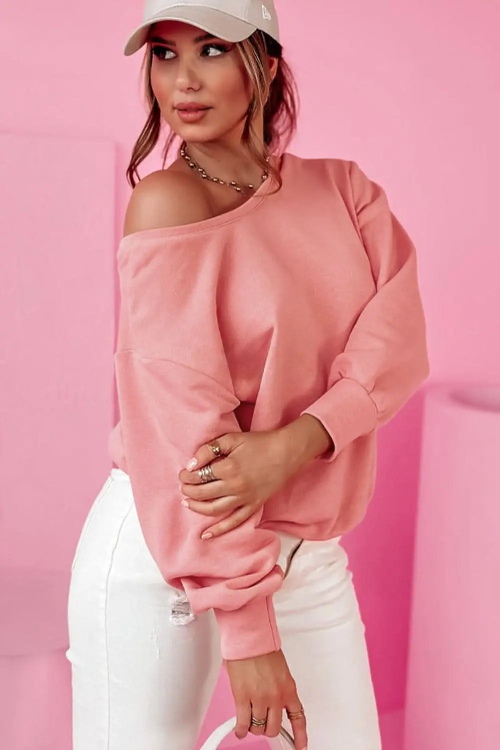 Accessories Love Salve Pale chestnut back bow sweatshirt